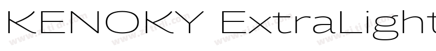 KENOKY ExtraLight字体转换